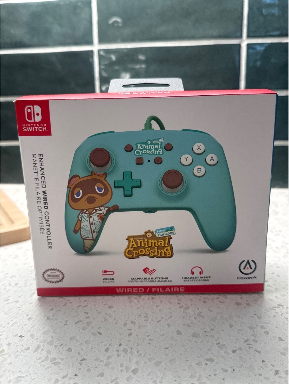 Animal Crossing Nintendo switch PowerA Wired Enhanced Controller limited Edition